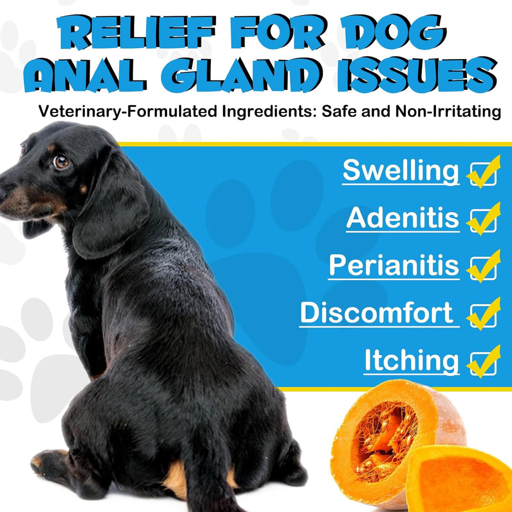 150 Pcs Dog Anal Gland Soft Chews with Pumpkin W4309