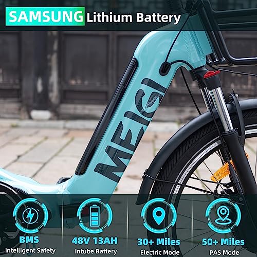3 Wheel Electric Bicycle 750W Motor 48V 13AH Battery Foldable 24" Tire Electric Cruiser Tricycle M987827