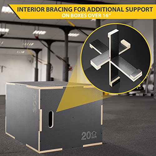 3 in 1 Non-Slip Wood Plyo Box U9186