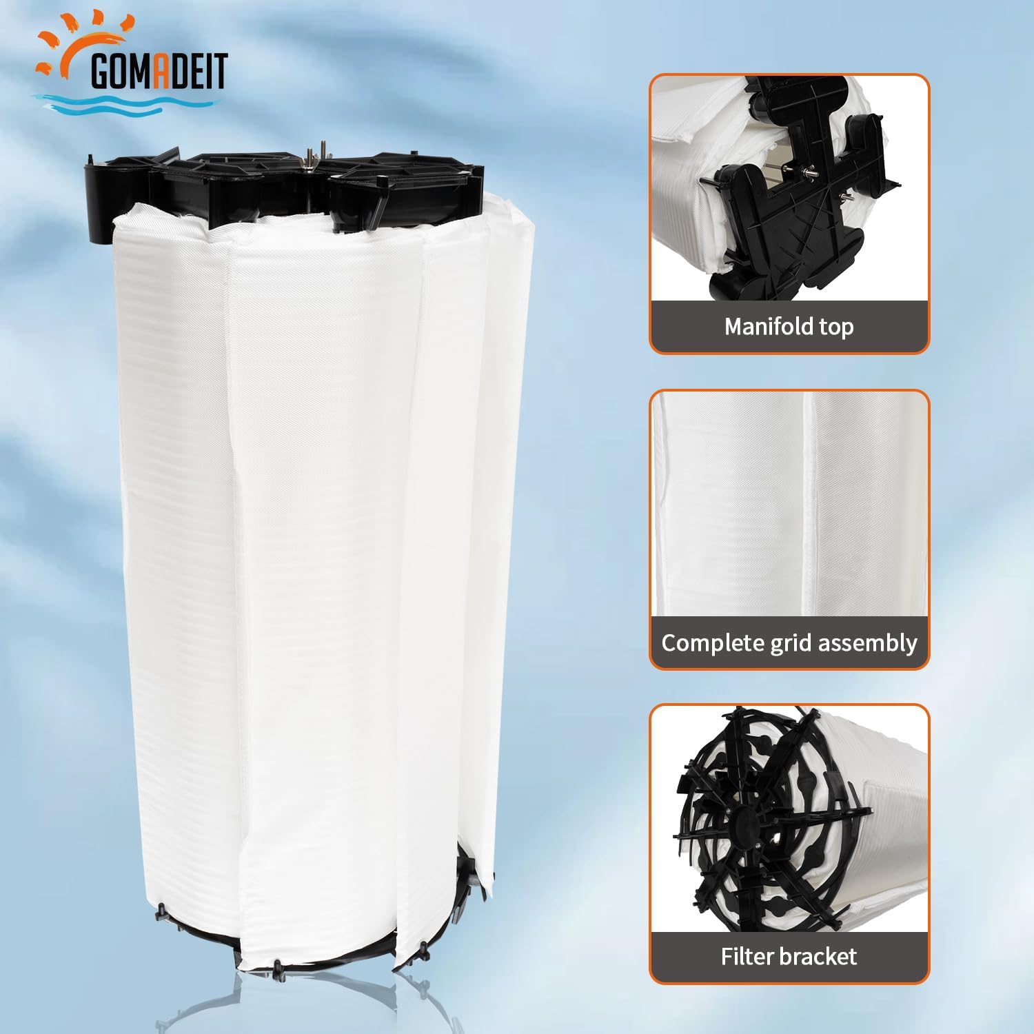 Complete Element Grid Assembly for Pentair FNS Plus 60 Filter Grids L244