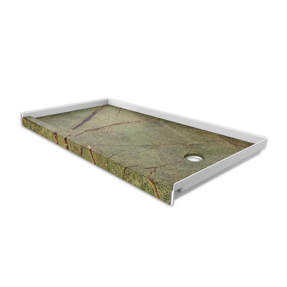 32-in W x 60-in L Fiberglass/Plastic Composite Shower Base G312