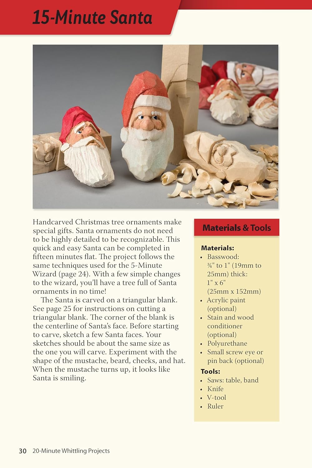 Whittling Projects: Step-by-Step Instructions & Photos to Carve Wood Figures V8631