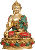Brass with Inlay Statue B8008