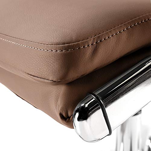 High Back Leather Executive Office Chair in Saddle Tan S532478