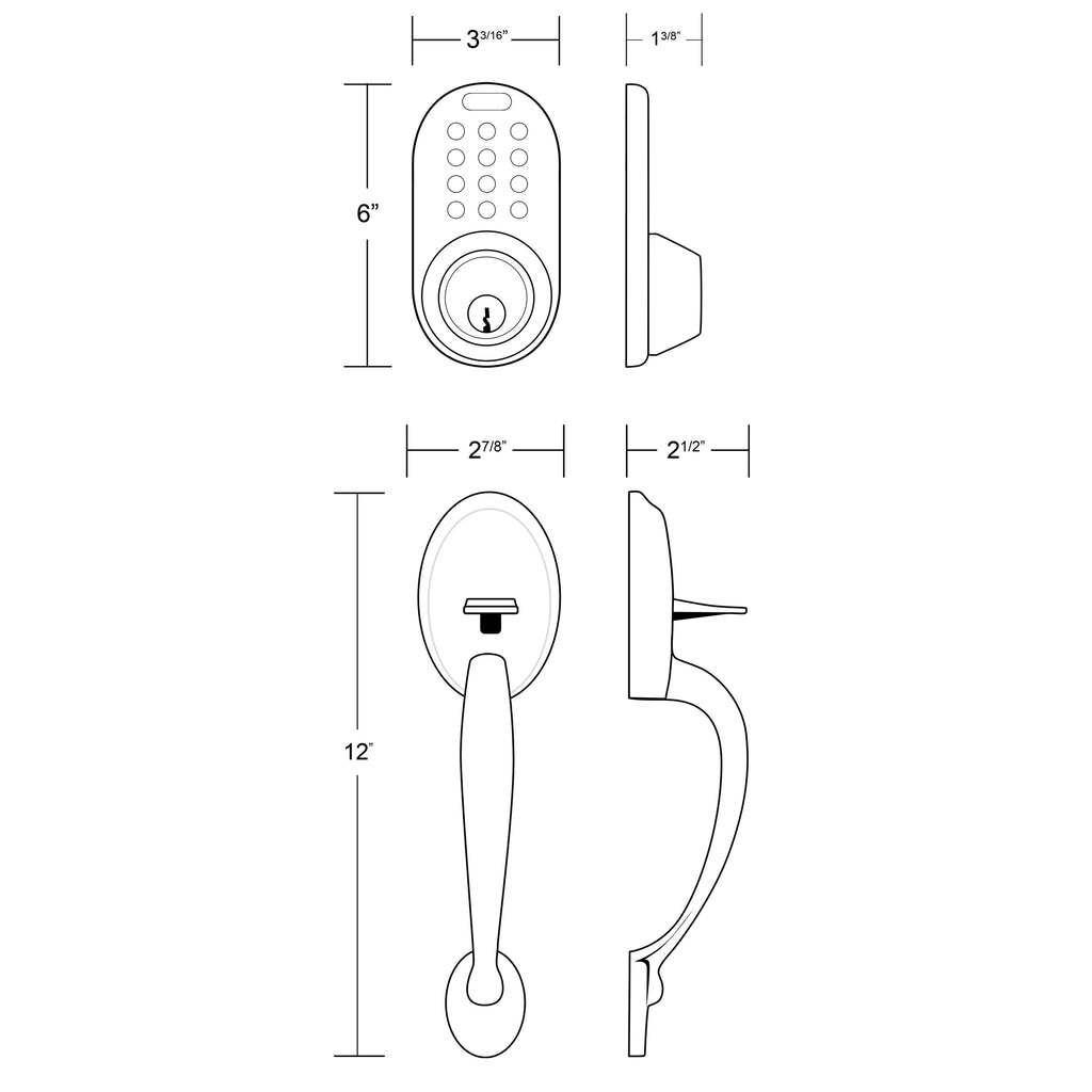 Electronic Digital Keypad Door Lock P848225