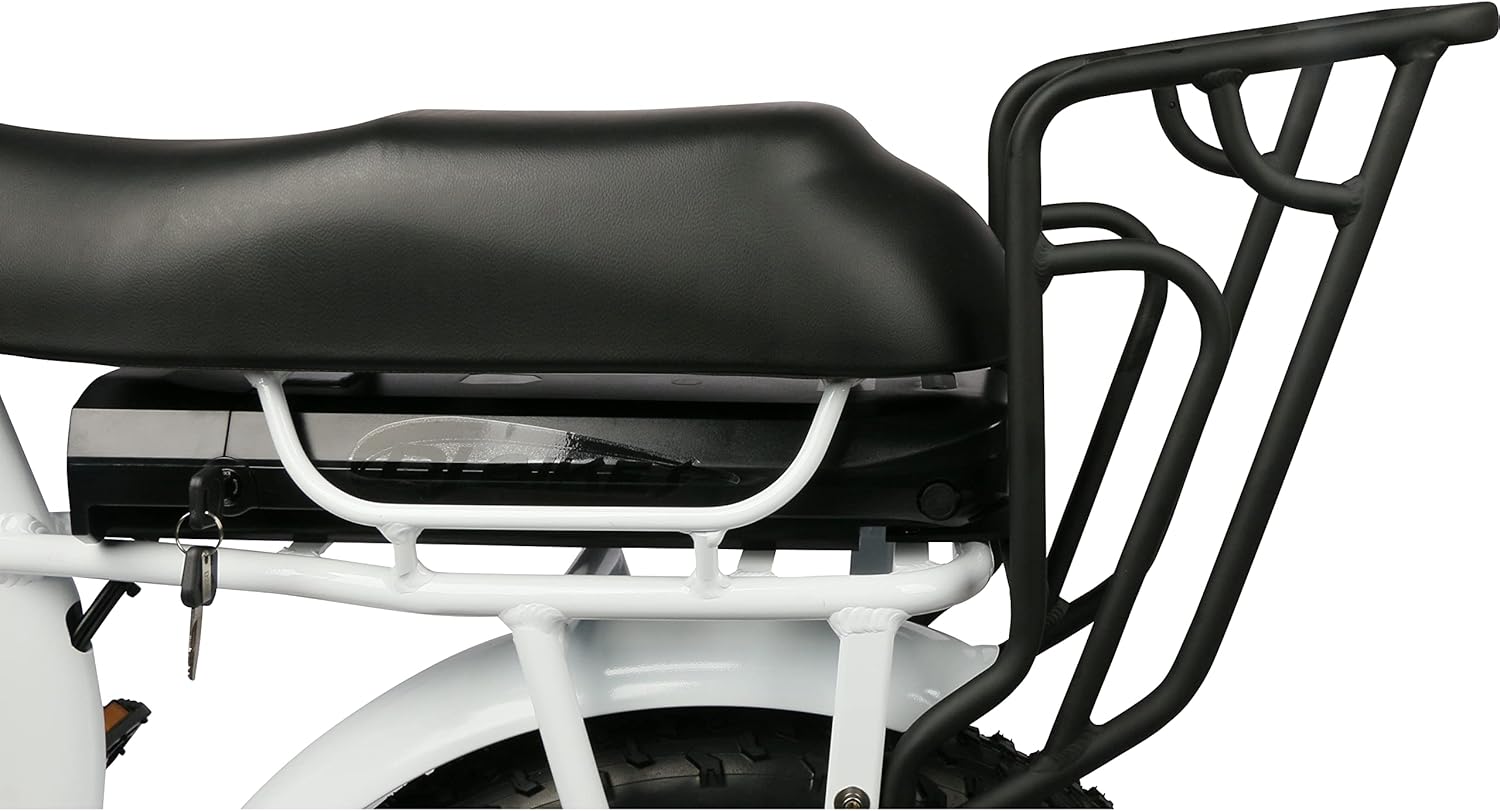 Pearl White 750W 48V 13Ah Electric Bicycle O882