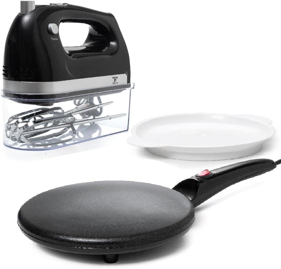 Electric Crepe Maker with Non-Stick Dipping Plate F91143