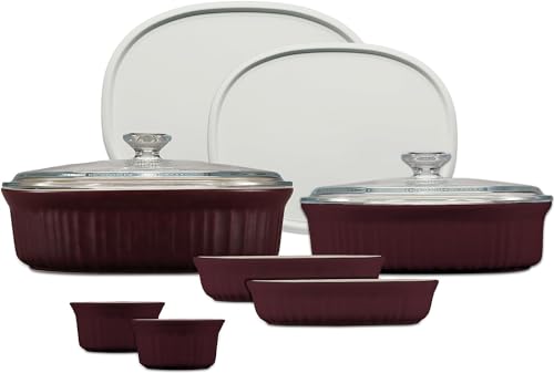 10-Piece Ceramic Bakeware Set with Lids V99217