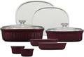 10-Piece Ceramic Bakeware Set with Lids V99217