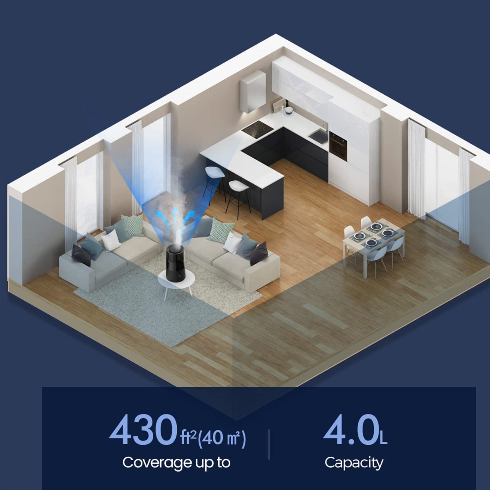 4L Humidifier with Auto Shut Off L471