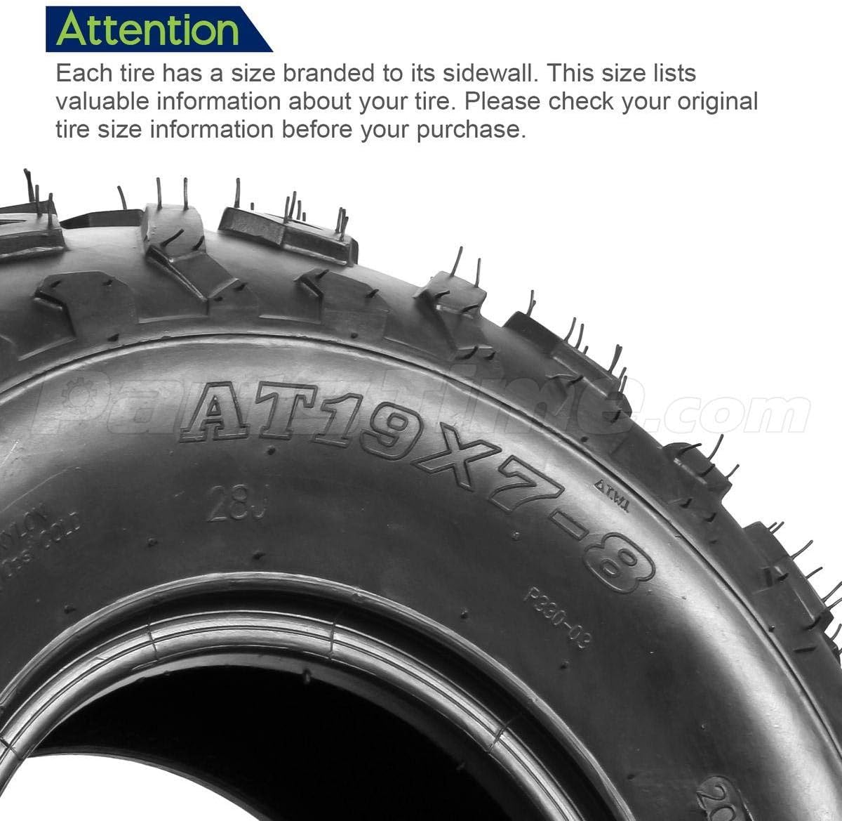 19x7-8 All Terrain ATV Tire Mini Bike Tire 4PR UTV Sport Quad Tires Load range B H852