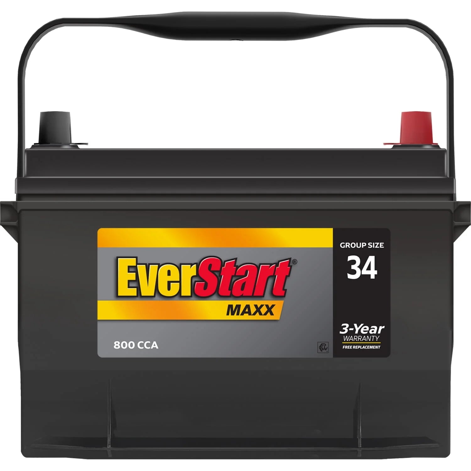 Group Size 34 12 Volt 800 CCA Lead Acid Automotive Battery Y2453
