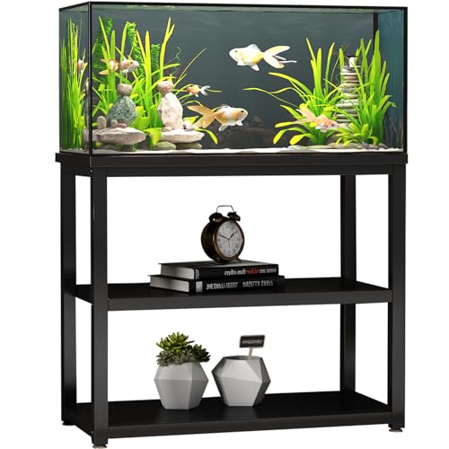 Black Metal Fish Tank Stand 40-50 Gallon T473118