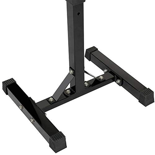 Pair of Adjustable Solid Steel Squat Rack Stands O494