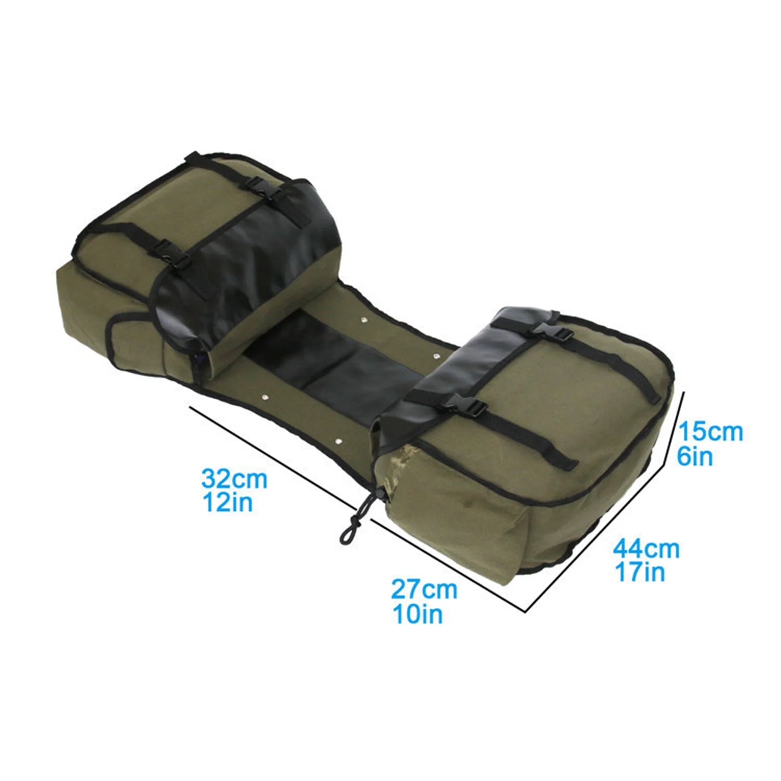 Large Capacity Canvas Waterproof Motorcycle Saddle Bag S823