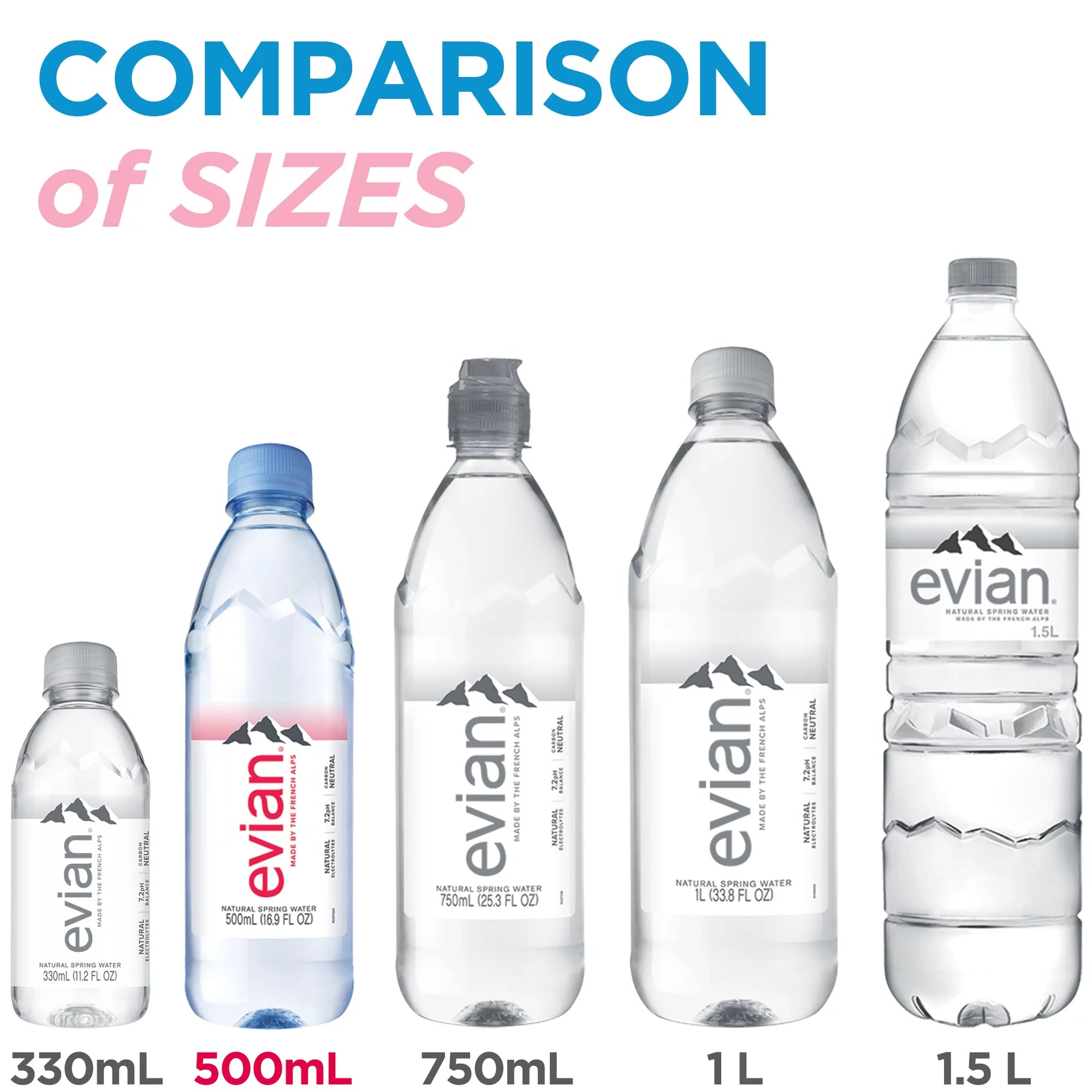 Natural Spring Water, 16.9 Fl. Oz., 6 Count V4988