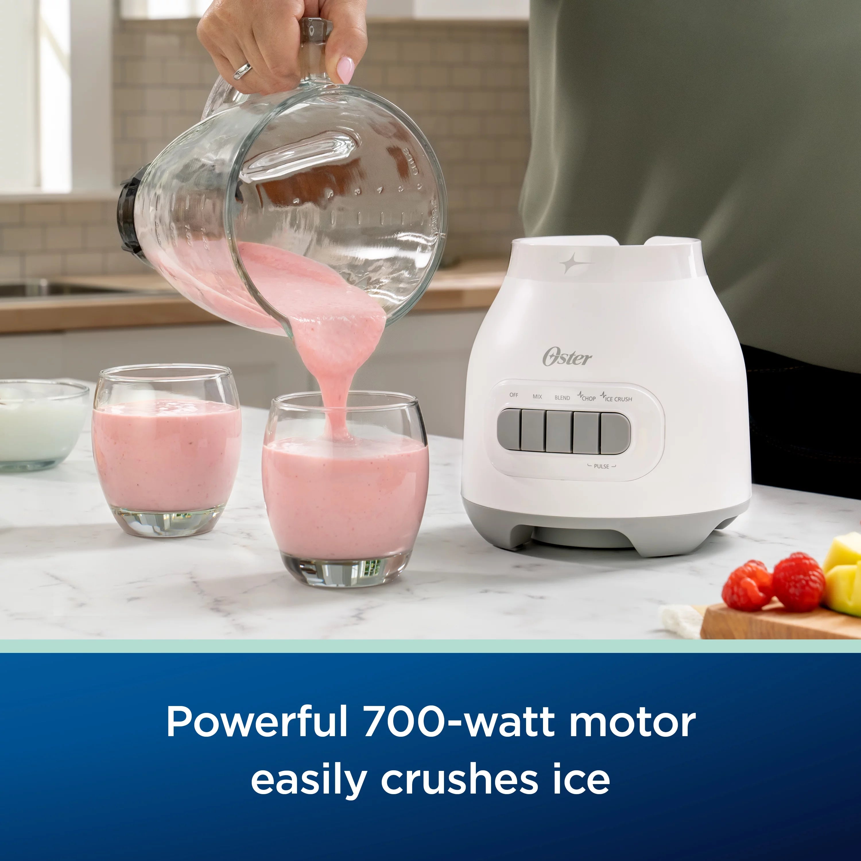 White 6-Cup Glass Jar Blender X8050