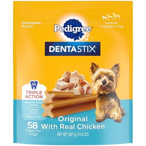 Toy/Small Dog Dental Treats Original Flavor Dental Bones, 1.68 lb. Value Pack (108 Treats) D22001