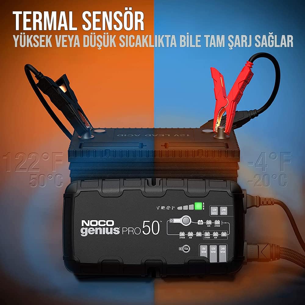 50-Amp 6V 12V 24V Battery Charger W6651