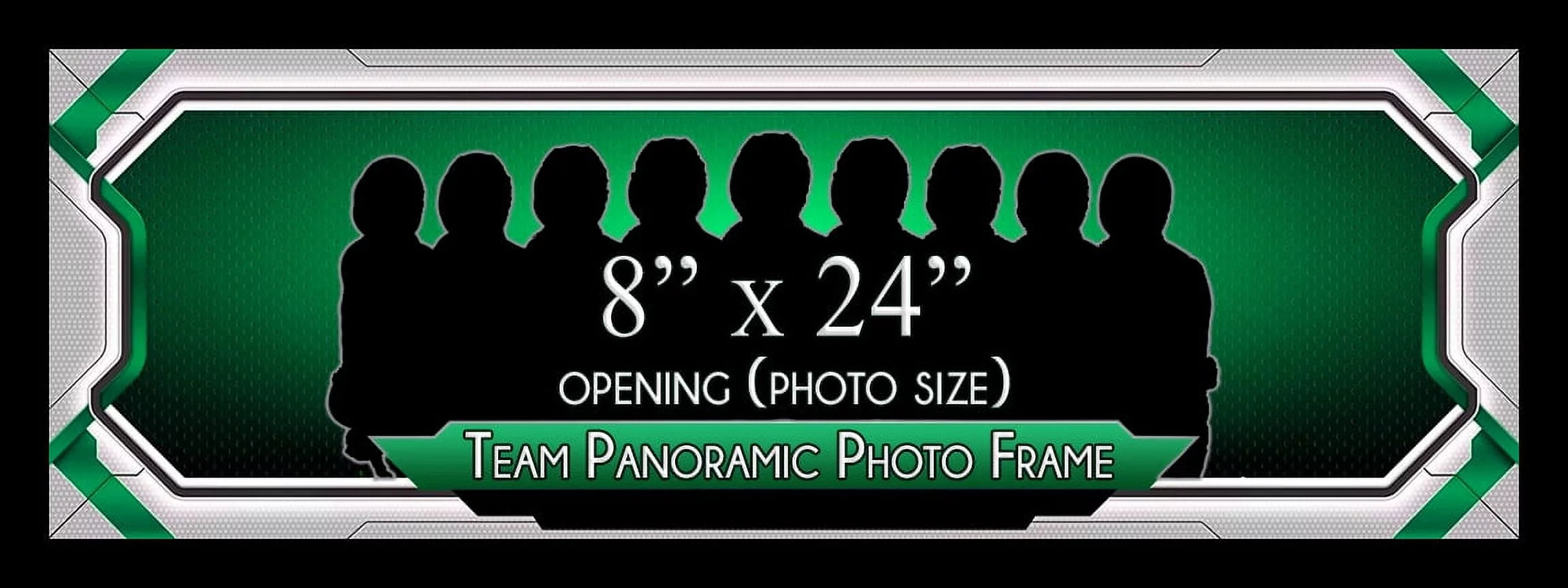 8x24 Black MDF Picture Frame K1146