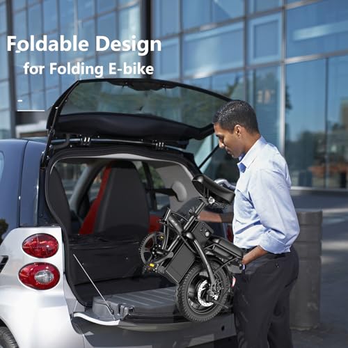 14" Mini Folding Electric Bike with 48V12AH Removable Battery O199676
