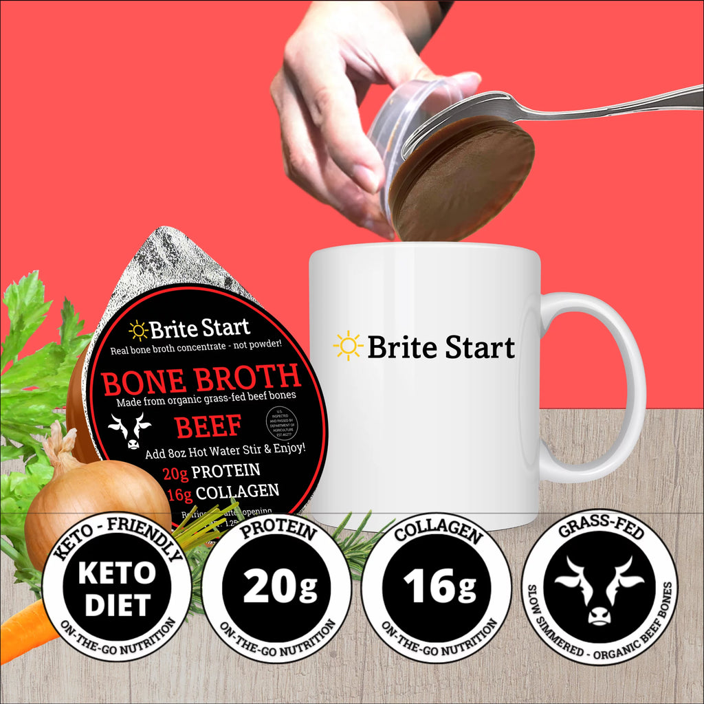 Bone Broth Single Serve Concentrate Beef 4 Count N266