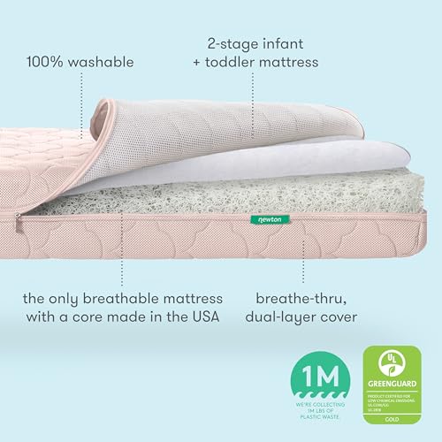 100% Breathable Washable Non-Toxic White Crib Mattress T495