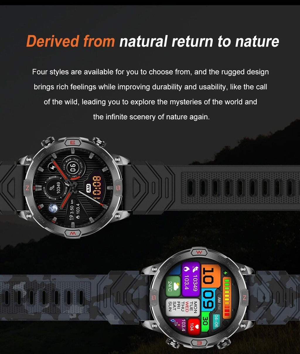 1.43" AMOLED Display Smart Watch with Compass T76576