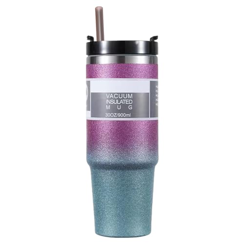 Double Layer Stainless Steel Insulated Mug with Lid V429
