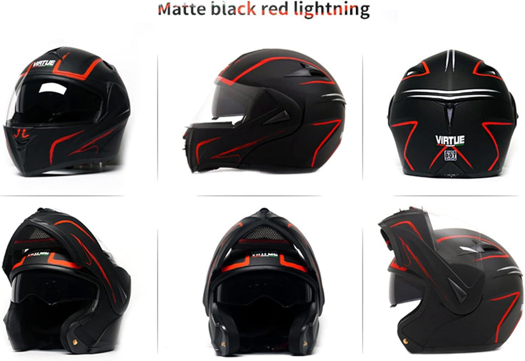 Modular Flip up Full Face Motorcycle Helmet with Sun Shield I899