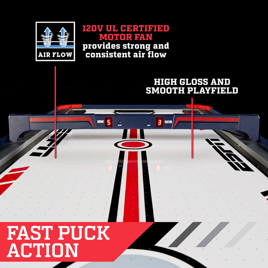 60" x 32" x 32" Air Powered Hockey Table with Electronic Scorer F9053