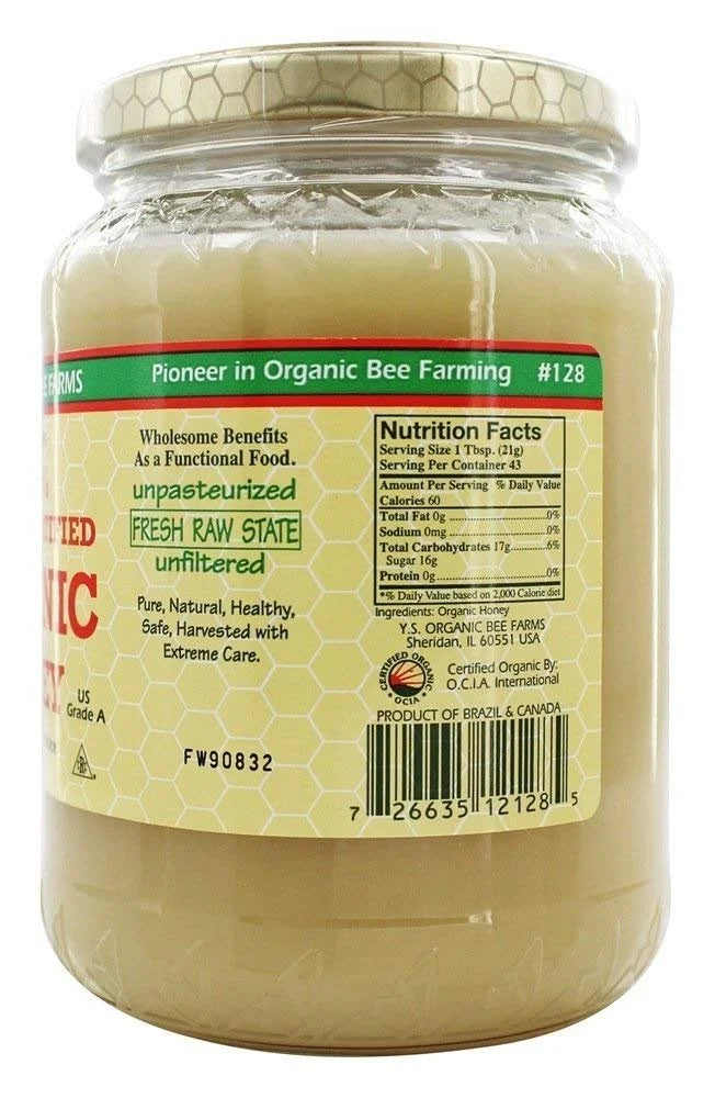 32oz Pack of 2 Raw Organic Honey I941