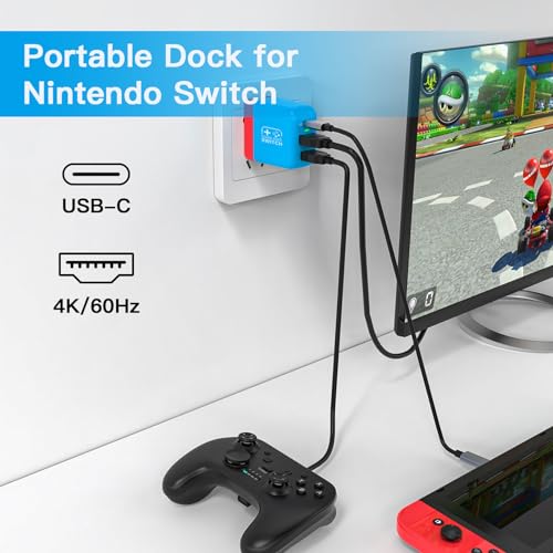 Portable TV Docking Station for Nintendo Switch with 4K@60Hz HDMI F96753