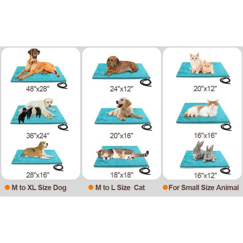 Lake Blue 19.7"x15.7" Waterproof Heated Pet Pad G488744