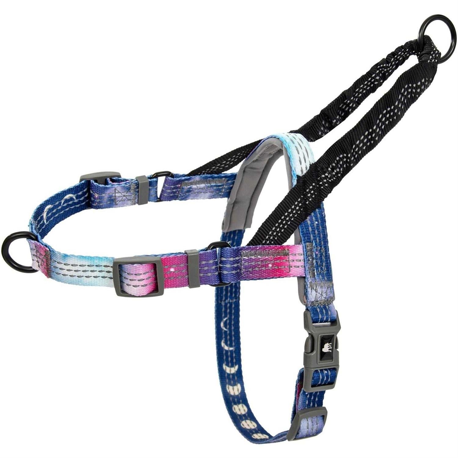 Pattern Reflective No Pull Dog Harness with Bungee Handle O9918