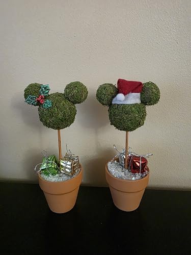 Seasonal Topiary Set, 6 inch, Holiday Themed Decor J51477