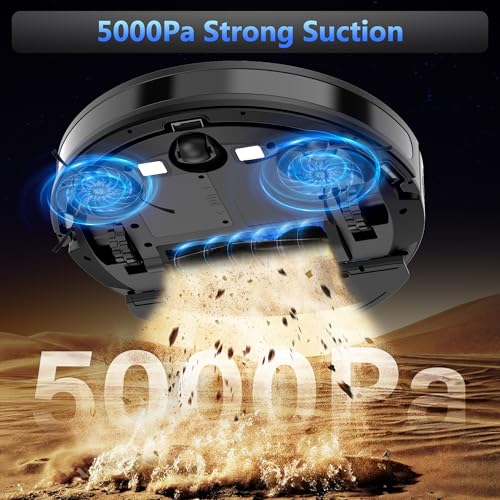 5000Pa Robot Vacuum and Mop Combo with Self-Charge T581775
