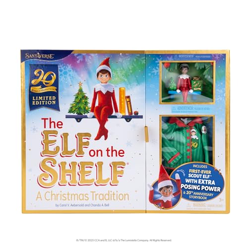 Posable Boy Scout Elf with Blue Eyes Box Set W880129