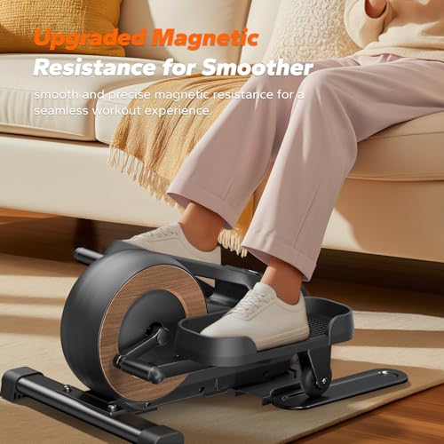 Under Desk Elliptical Machine, Seated Pedal Exerciser with 8 Resistance Levels R672