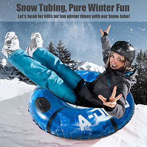 47 Inch Inflatable Snow Sled with Carrying Bag O837