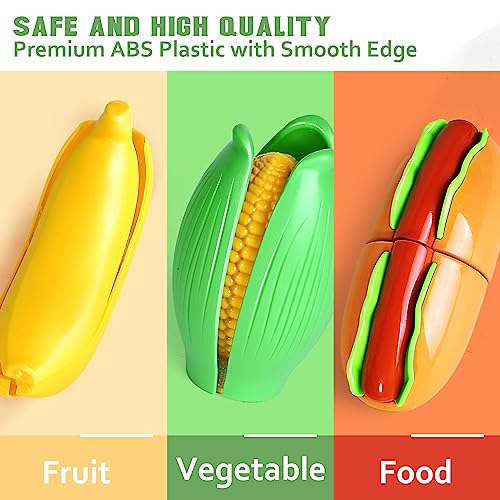 100 Pcs Play Food Set with 2 Baskets K828282