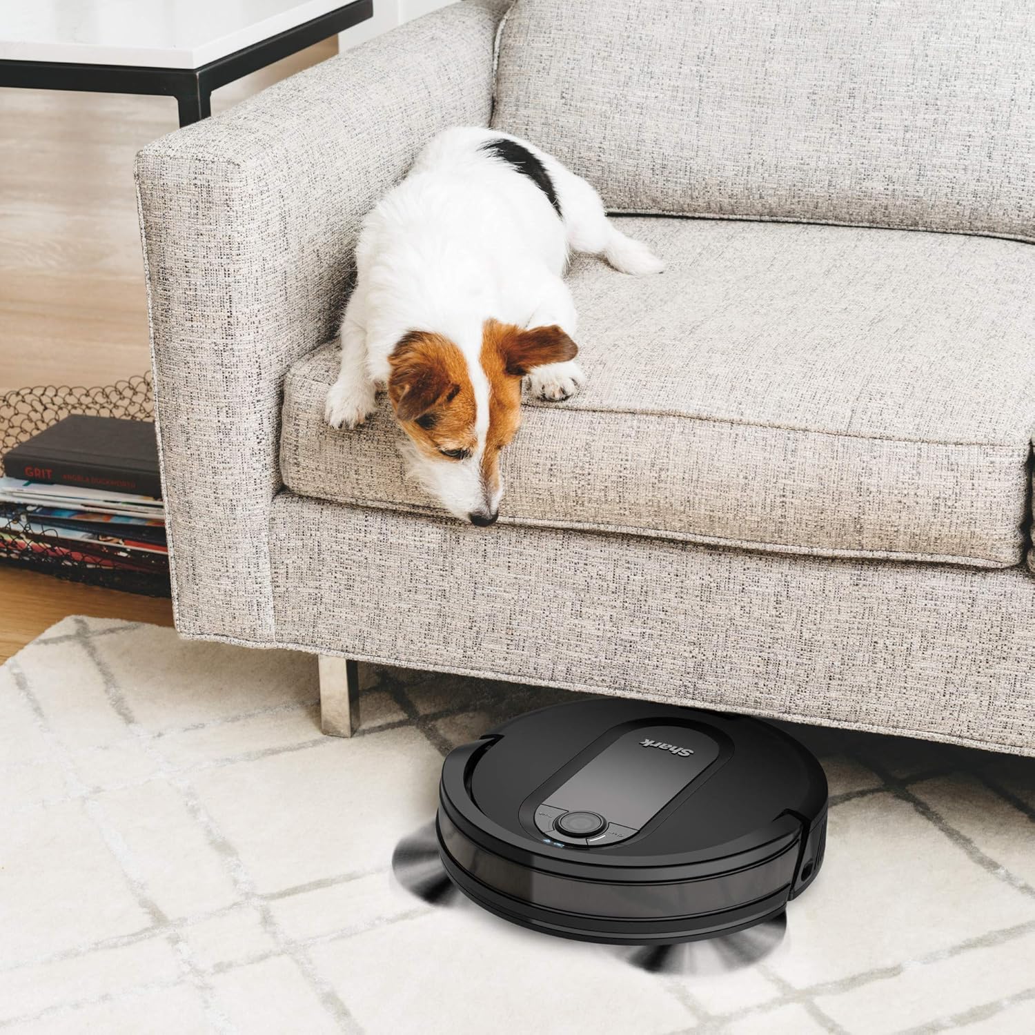 Black Wi-Fi Connected Robot Vacuum P452