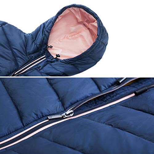 Lightweight Water-Resistant Hooded Puffer Jacket T35156