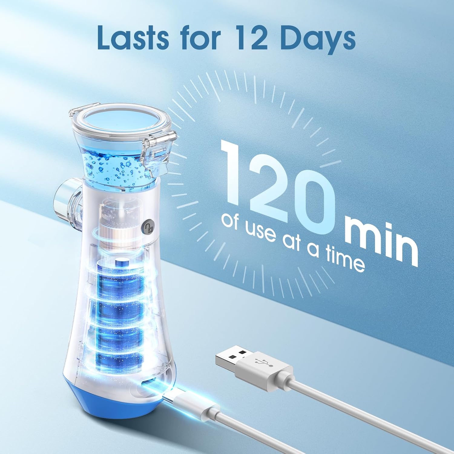 USB Rechargeable Mesh Nebulizer I7600