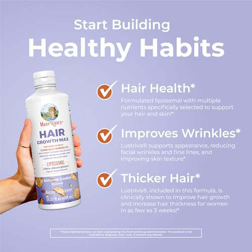 15.22 Fl Oz Liposomal Hair Growth with Biotin 10000mcg and Pumpkin Seed Oil B54092