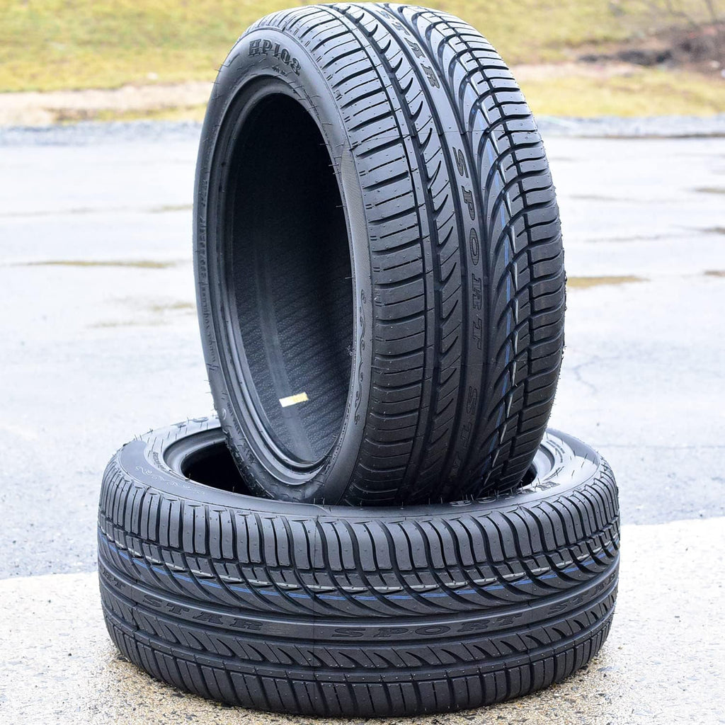 Set of 4 All-Season High Performance Radial Tires 225/40R18 92W Load Range XL 4-Ply BSW M84442