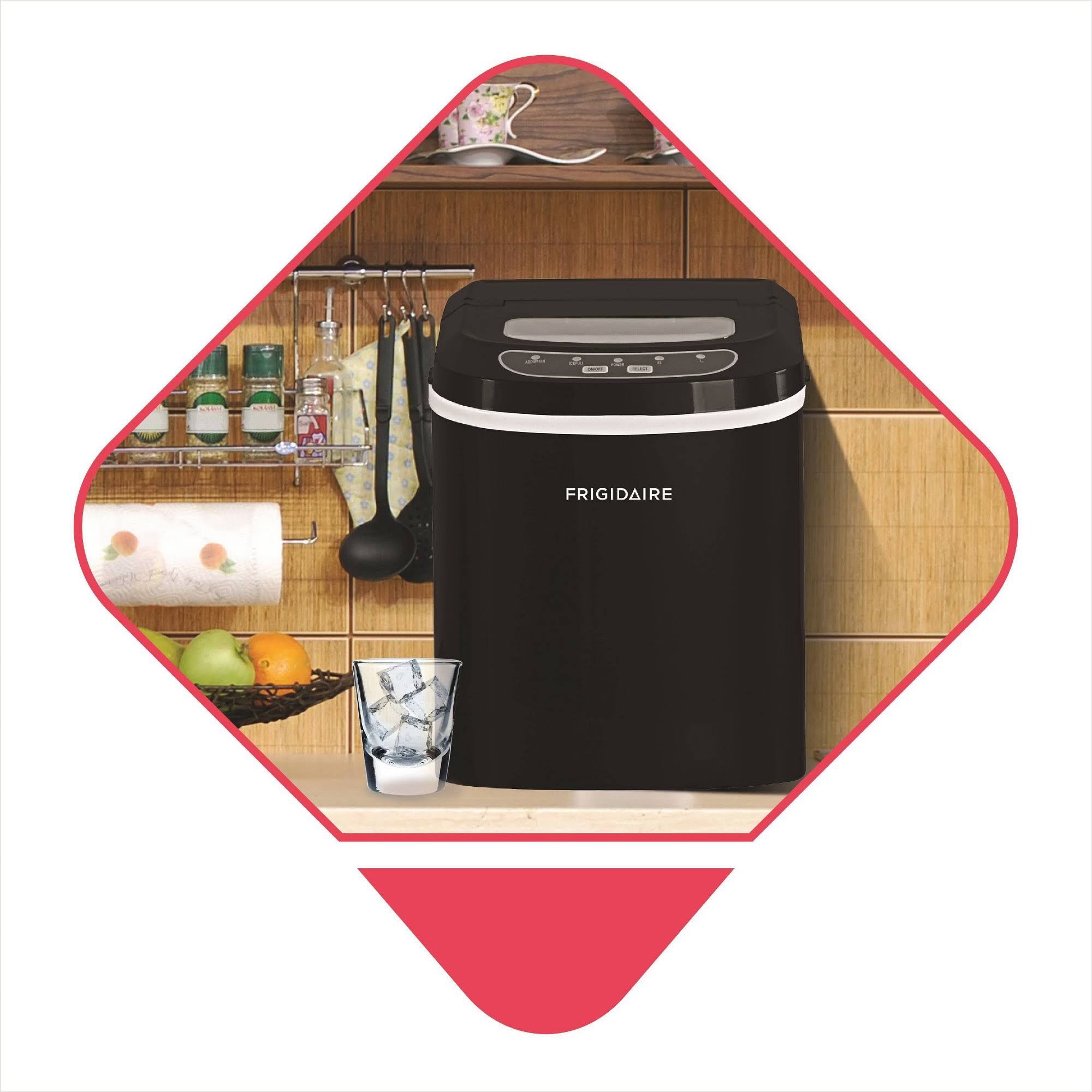 26lb. Portable Countertop Ice Maker, Black M349798