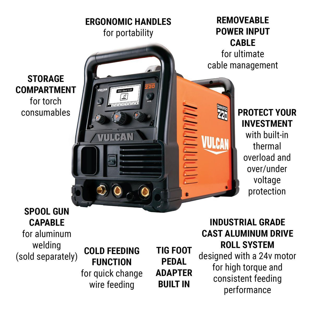 Industrial Multiprocess Welder with 120/240V Input L842