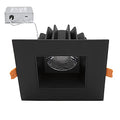 4 in. Ultra-Thin Recessed LED Downlight Canless IC Rated 1200 Lumens 5 Color Temperature Selectable Dimmable Square White Trim 90 CRI R168