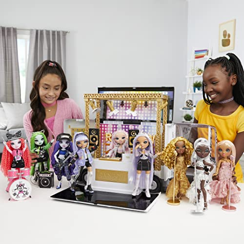 Gold Yellow Posable Fashion Doll with 2 Designer Outfits and Vanity Playset L8424